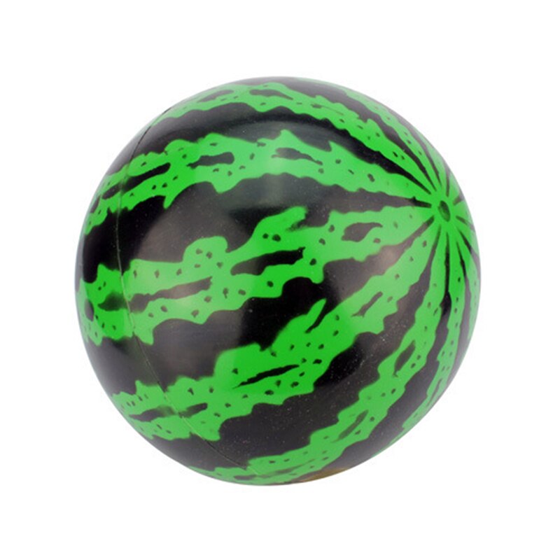Bola inflable creativa de simulación de sandía, pelota de goma para jugar en la playa o en la piscina, educativos para niños, juguetes blandos para niños 1 unidad