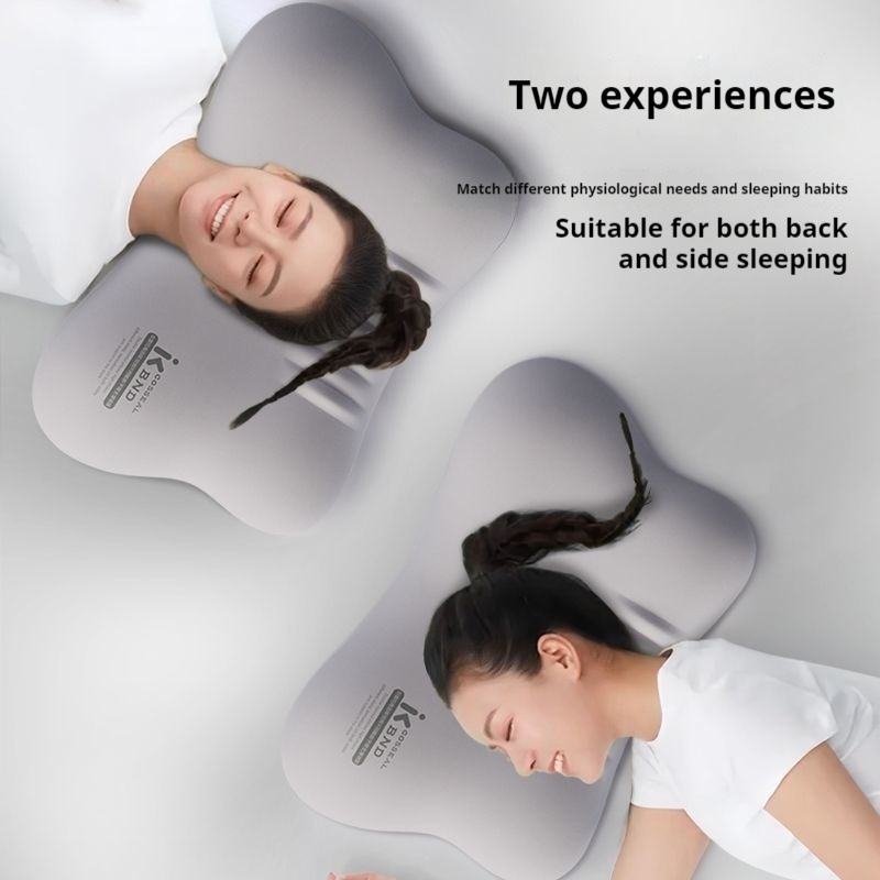 Ergonomisk memory foam pude til alle sovepositioner, multizone støtte, nul tryk, dyb søvn, lindring af nakkesmerter
