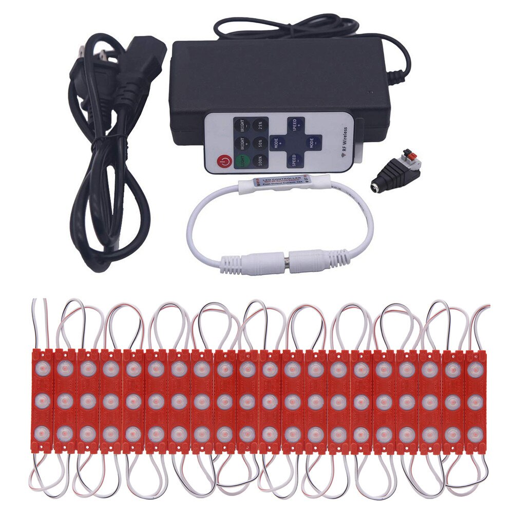 2835 Led Module 3 Leds DC12V Waterdichte Advertentie Teken Letters Winkel Venster Strip Tape Modules Licht Kit 5 Kleuren Strip lamp