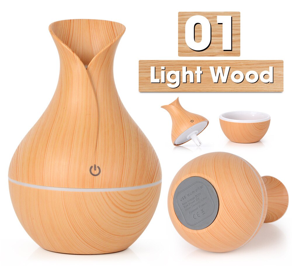 Air Humidifier Ultrasonic Aroma Diffuser USB Electric Essential Oil Aromatherapy Cool Mist Maker LED Exquisite Therapy Purifier: 1