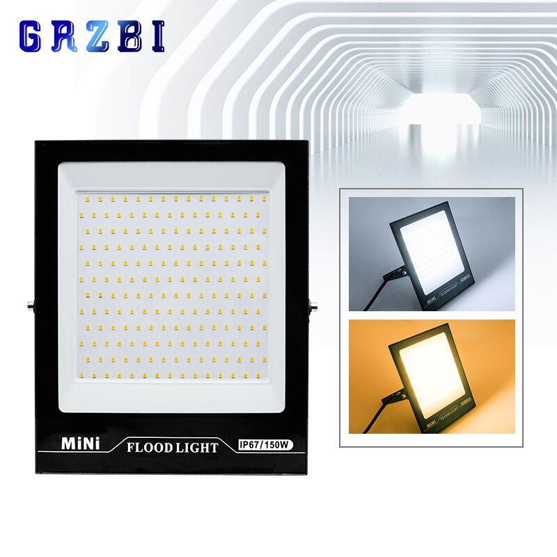 LED Flood Light IP67 Waterproof 10W 20W 30W 50W 100W 150W 220V 240V Floodlight Outdoor Lighting for Garage,Street,Garden,Yard