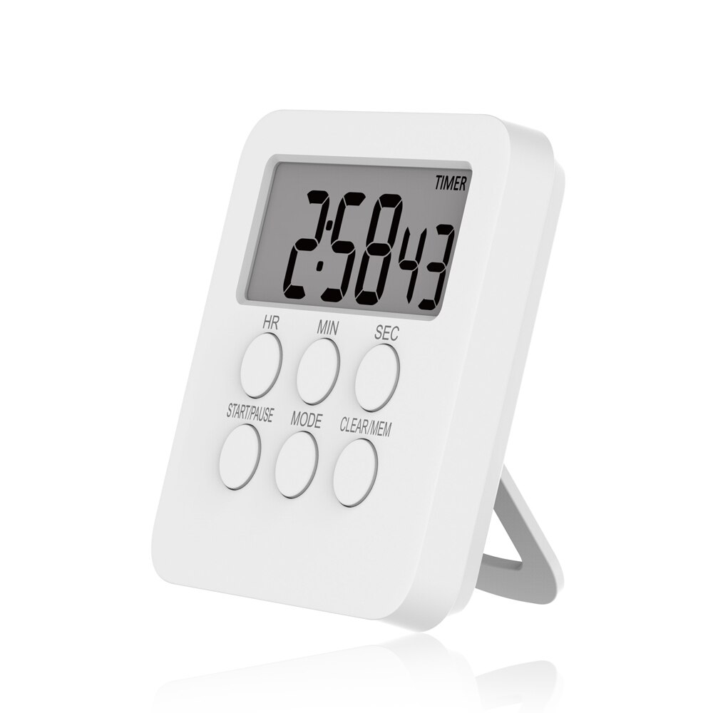 Digital Timer Clock Magnetic Cooking Countdown Alarm 24 Hours with LCD Screen Mute Mode for Studying Sports Classroom Library