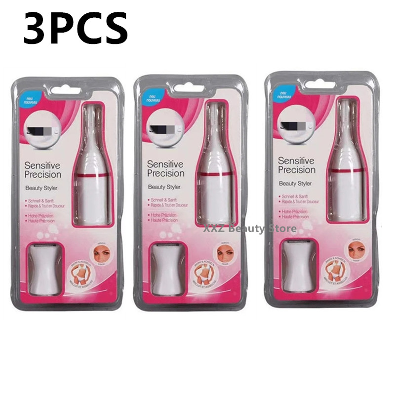 Depiladora eléctrica multifunción 5 en 1, 2, 3, 5 piezas, recortadora indolora para cejas, cuerpo, Bikini, depilación Facial: Oro
