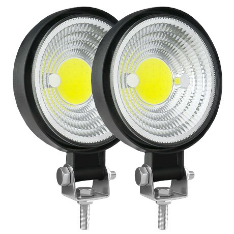 4Pcs Mini Led Work Light COB Chips Work Lamp Headlight For Truck Offroad SUV 12/24V Bright Super Round Flood Spotlights: 2pcs