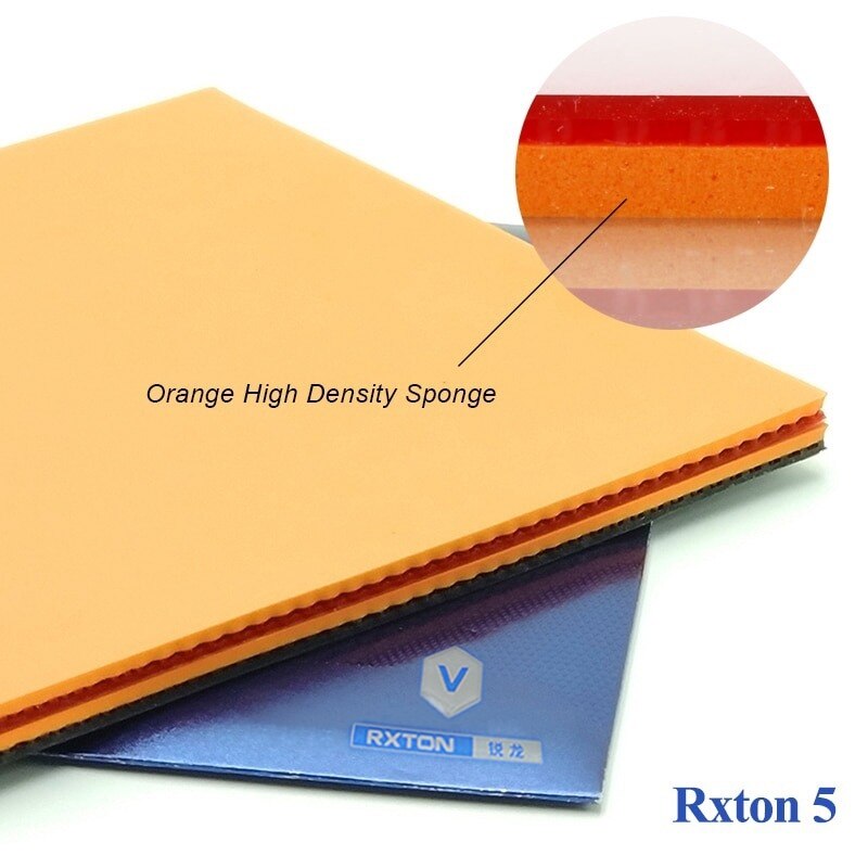 LOKI RXTON Table Tennis Rubber ITTF Approved Red Pimples-in Hard Sticky Ping Pong Rubber Sponge for Fast Attack/Loop/Control