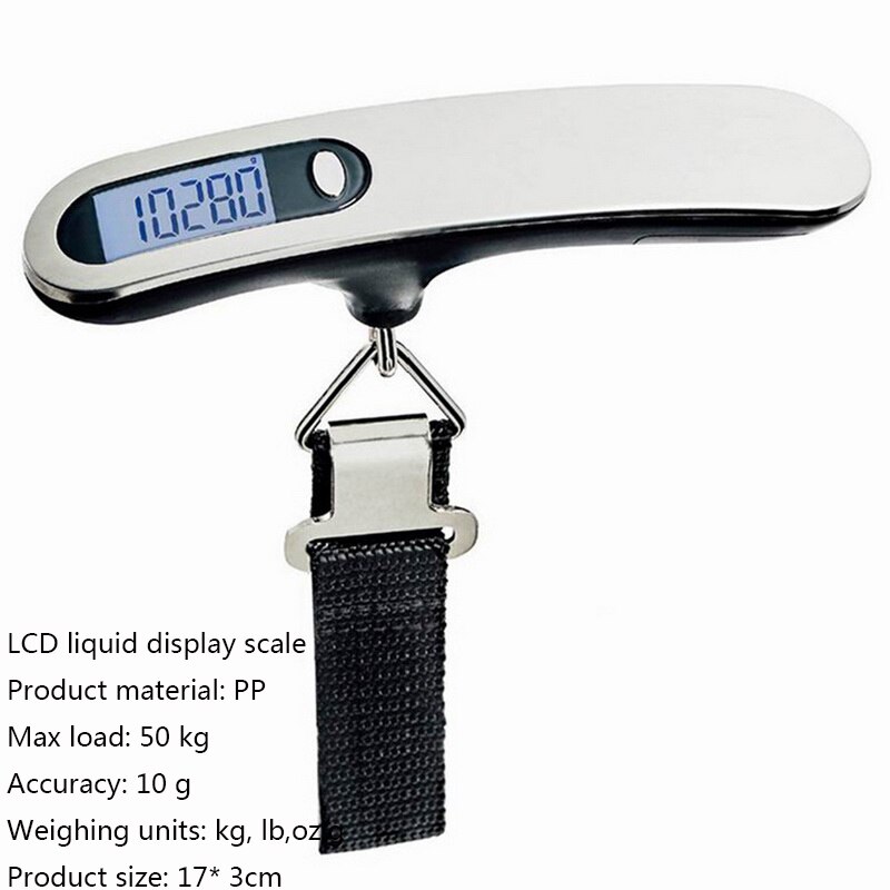 40kg/100g LCD Digital Electronic Scale Luggage Scale Portable Travel Suitcase Bag Hanging Scale Weight Balance Handheld