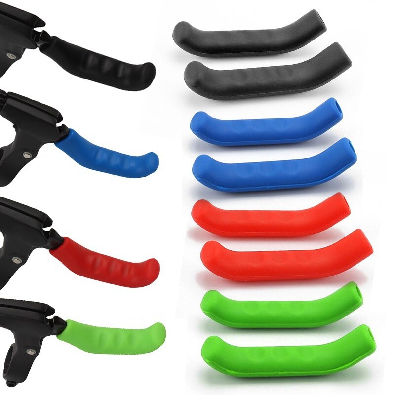 1 paar Universal Brake Grips Soft Silicone MTB Mountainbike Rem Mouw Lever Grips Protector Case Cover