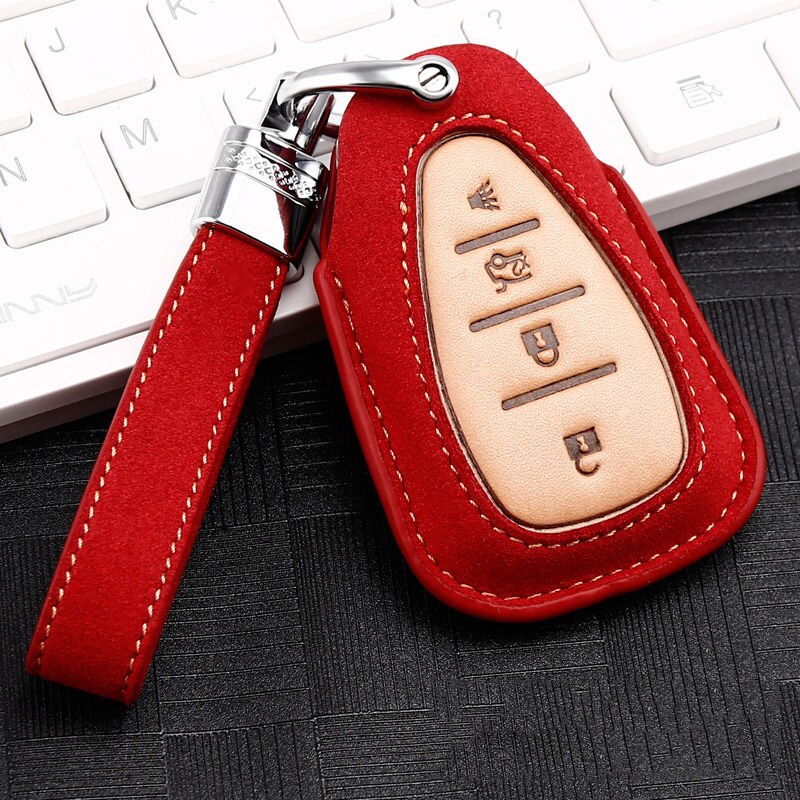 leather Car Key Cover Case For Chevrolet Cruze Spark Camaro Volt Bolt Trax Malibu Accessories