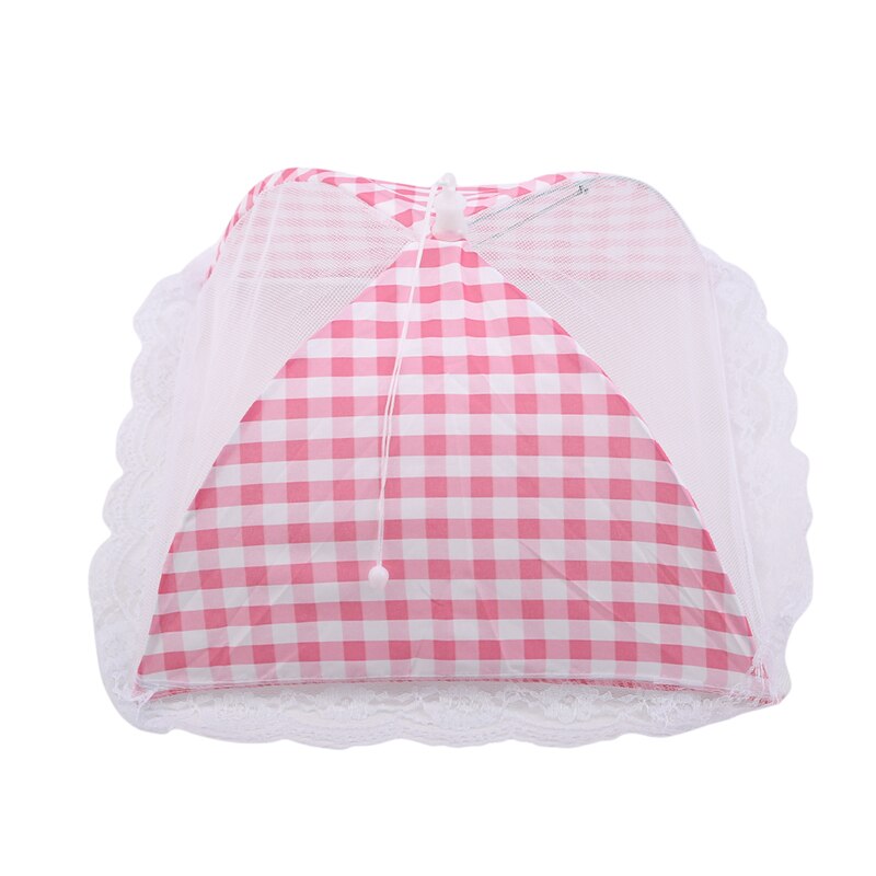 Carré 12 pouces treillis plat couverture Table à manger Anti-mouche nourriture fruits respirant couverture maison cuisine nourriture couverture