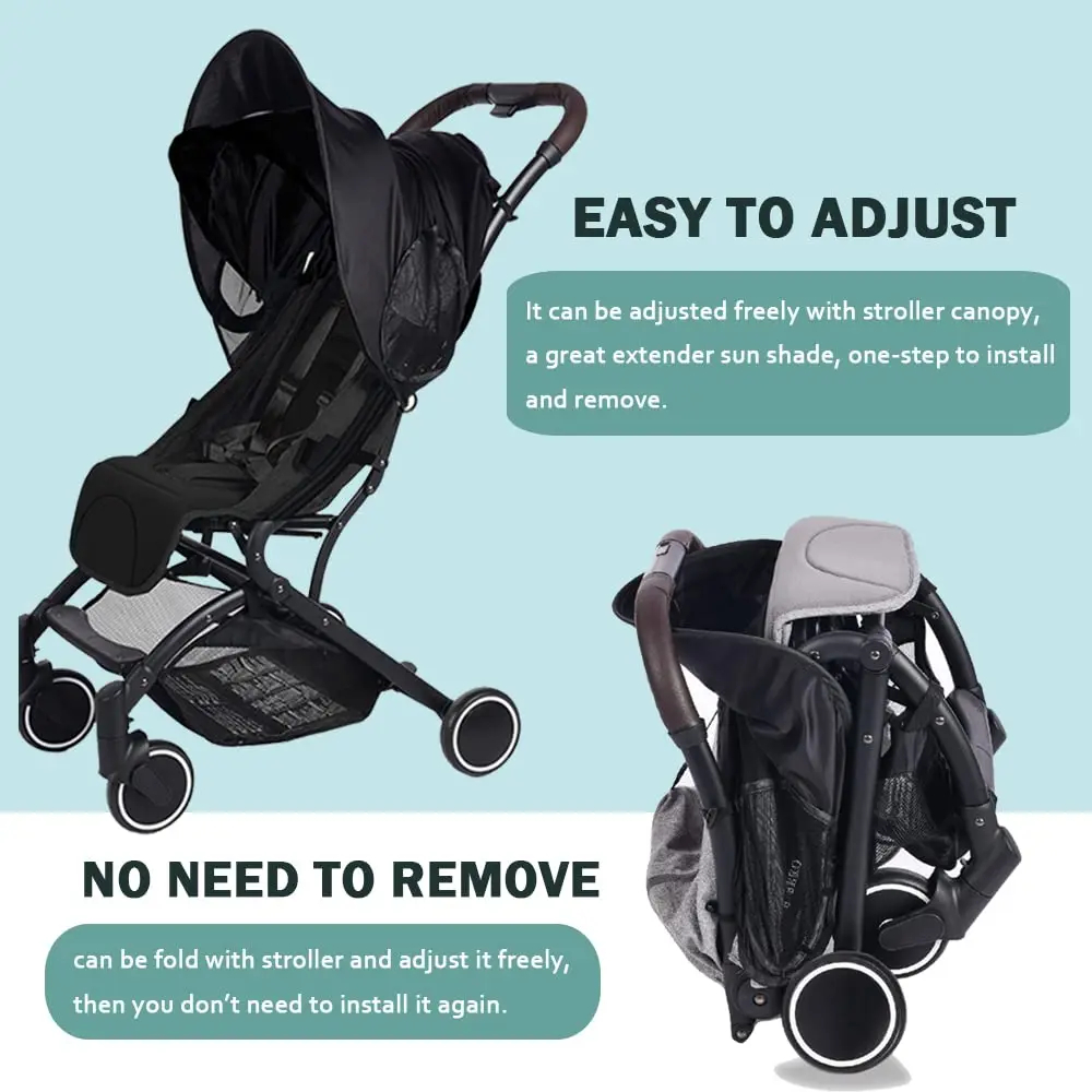Universal stroller sunshade cover, extended sun visor, canopy cover for strollers, stroller accessories, car seat, stroller cap, sun hood