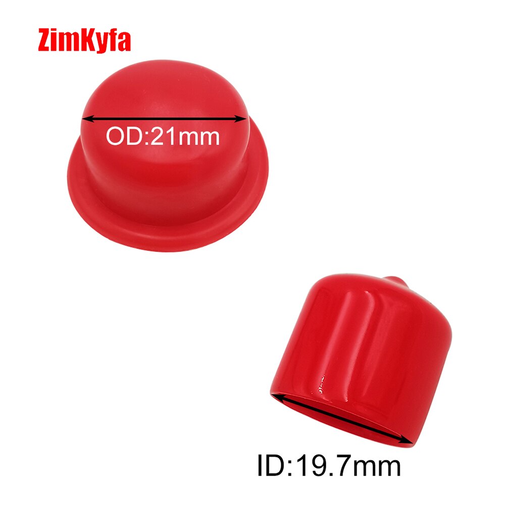 5PCS Round Red End Cap, Flexible Pipe Co2 Cylinder Pin Valve Rubber Cover