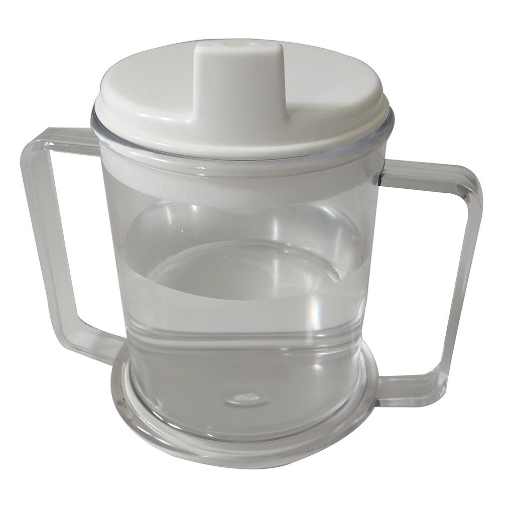 Accessori per bicchieri tazza da tè tazza anti-trabocco tazza da becco d'anatra con manico a due mani anziani tazza per disabili utensili da cucina: Default Title