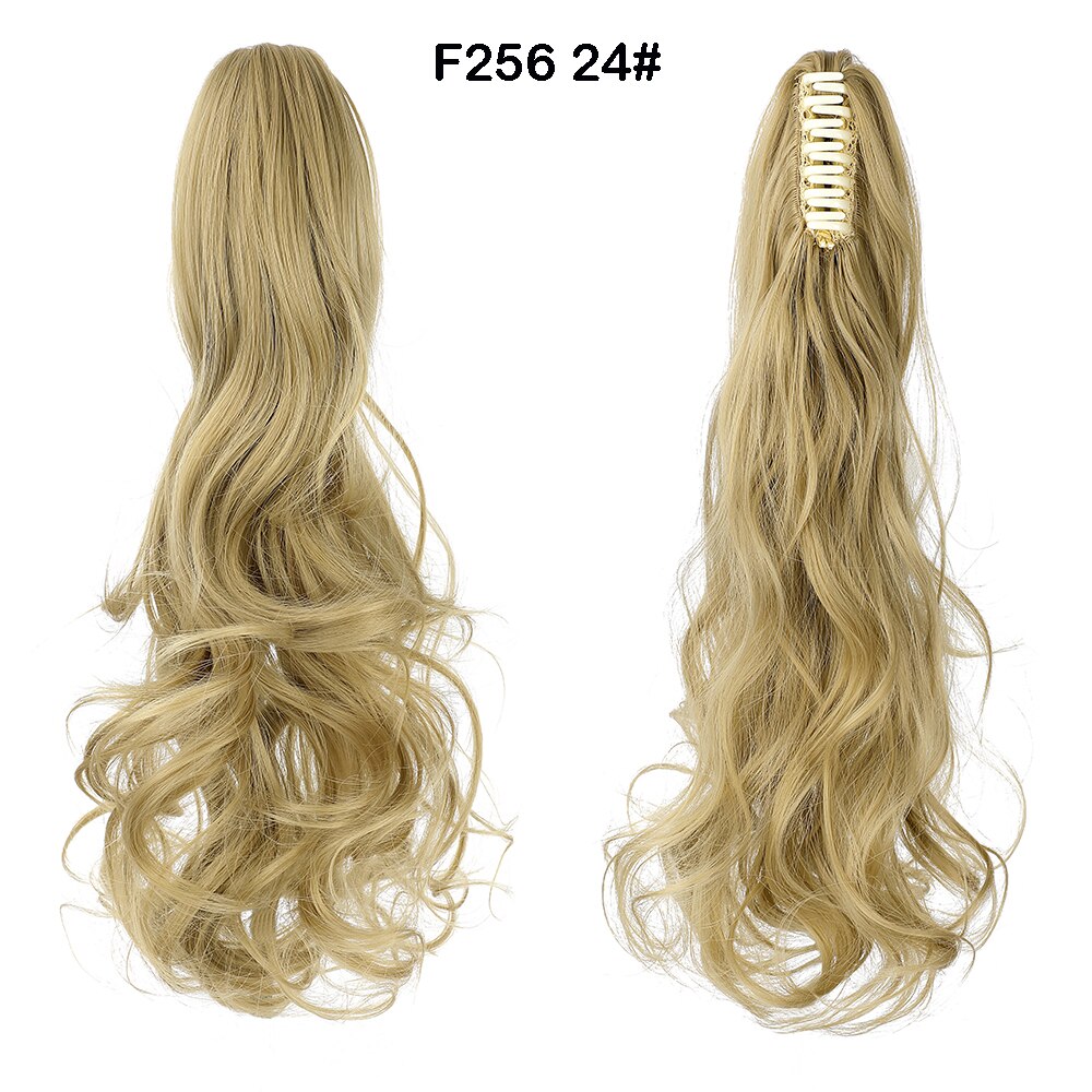 SHANGZI – Extension synthétique queue de cheval tressée, postiche queue de cheval noire pour femmes: F256 24