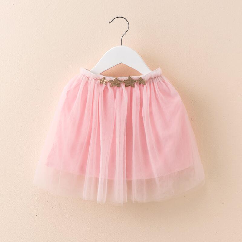 Bebis småbarnskläder flickor tutu kjolar barn balklänning pettiskirts färgglada stjärna tutu kjol tjej prinsessa dans party kjol  jw651: Rosa tutu-kjol för barn / 3t