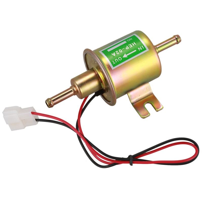 12V Electric Fuel Pump Inline Petrol Low Pressupe Hep-02A