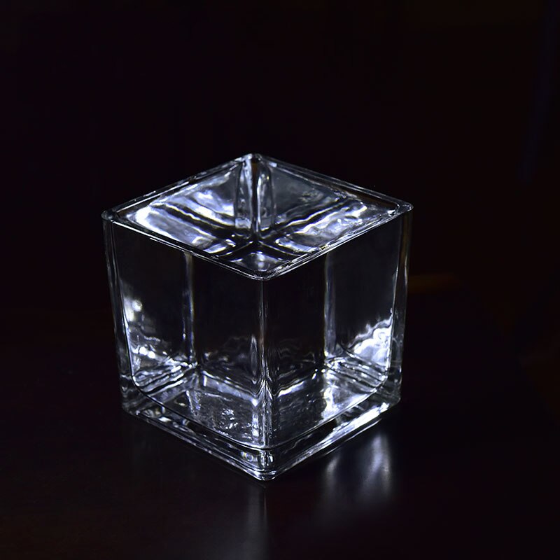 Carré Aquarium en verre Aquarium bureau Mini poisson rouge réservoir Aquarium accessoires: 10X10X10cm