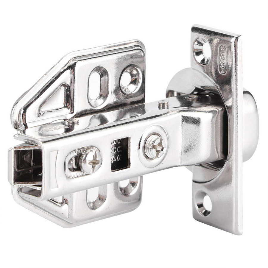 304 Stainless Steel Hydraulic Damping Door Hinge Hardware Fittings for Closet Cabinet Wardrobe Hydraulic Hinge