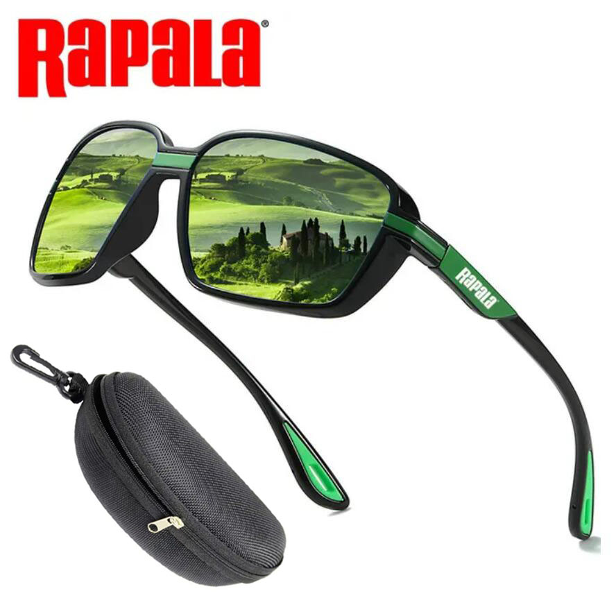 Original Rapala Fishing Glasses Outdoor Mountaineering Anti-ultraviolet Classic Polarized Sunglasses Riding Driving Sunglasses: green