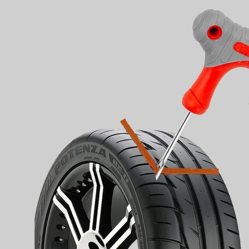 Motorrad-Reifen-Reparatur-Werkzeug-einstellen, Gummi, schlauchloses Reifen-Pannen-Reparatur-einstellen, Studding-Werkzeug, Kleber für Fahrrad, Motorrad-Reifen, Reparatur-einstellen