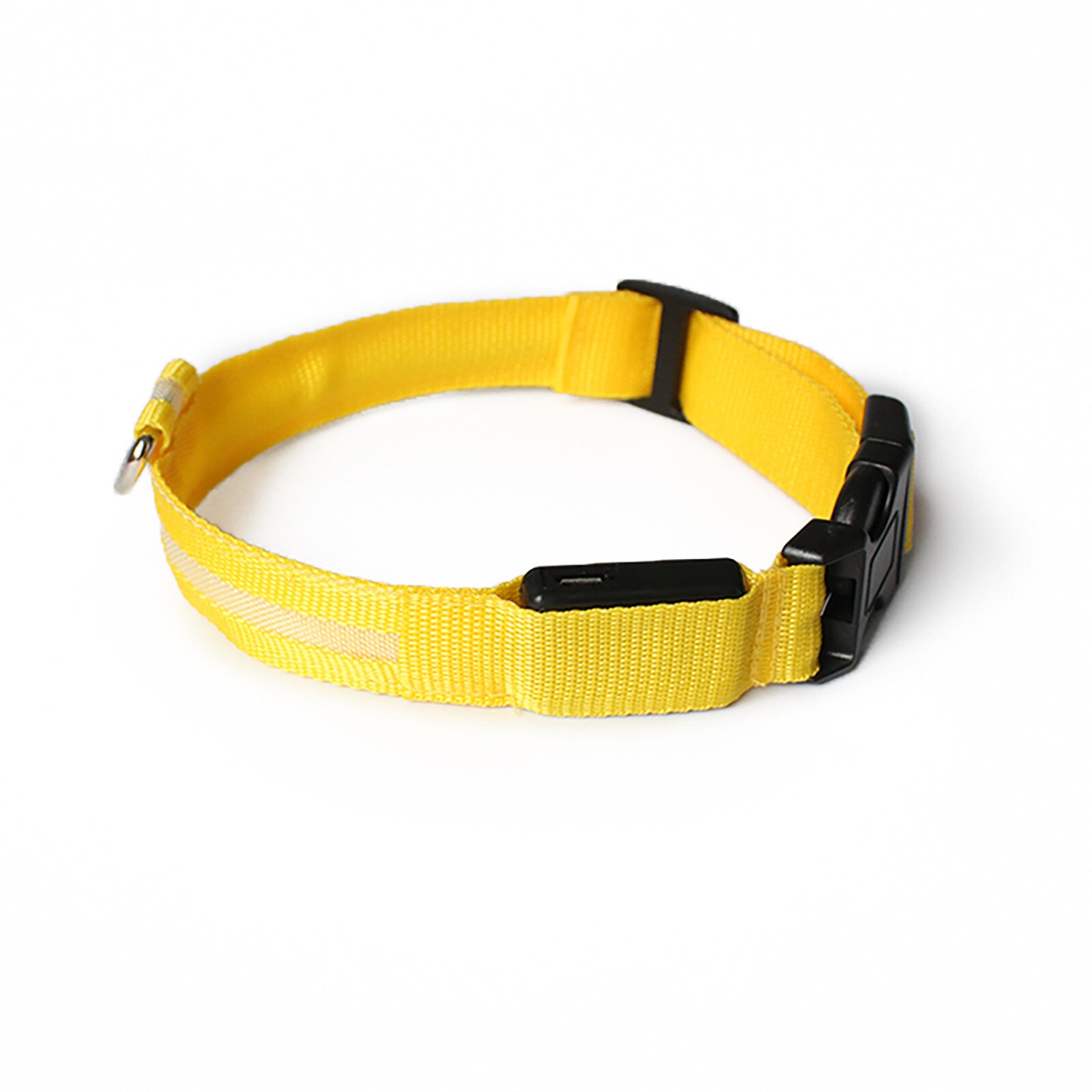 LED dog collar USB rechargeable, suitable for small and medium-sized dogs: 1PC-Yellow