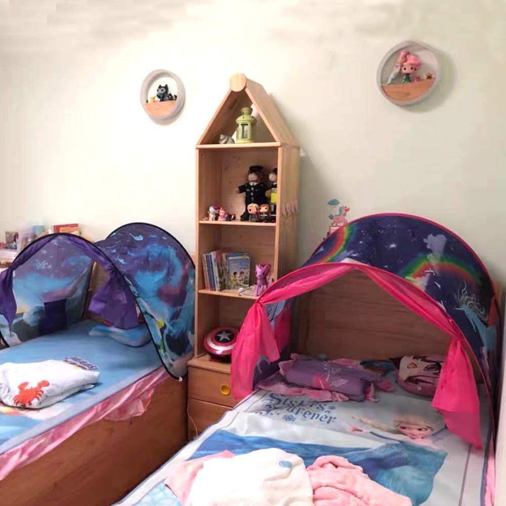 Kids Dream Bed Tent - Winter Wonderland Play Tenten Jongens Meisjes Pop Up Tenten Kinderen Spel Tent Magical Speelhuisje Kerst birthd