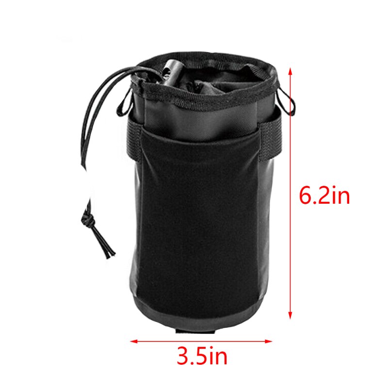 Fiets Stuur Water Fles Tas Lederen Pu Fietsen Waterkoker Zak Waterdichte Mtb Racefiets Stuur Opslag Pouch Fiets Accessoires: A-16x9cm