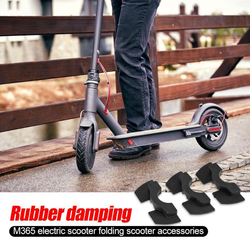 M365 elektrisk scooter gummi vibrationsdæmper beskyttelsesdel anti-slap vibration slidbeskyttelsesspjæld