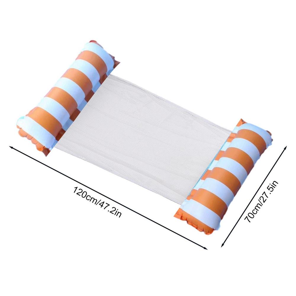 Water Hangmat Float Opblaasbare Strandstoelen Zwembad Speelgoed Opblazen Drijvende Zwembad Bed Zwemmen Matras Drijvende Hangmat: WHITE