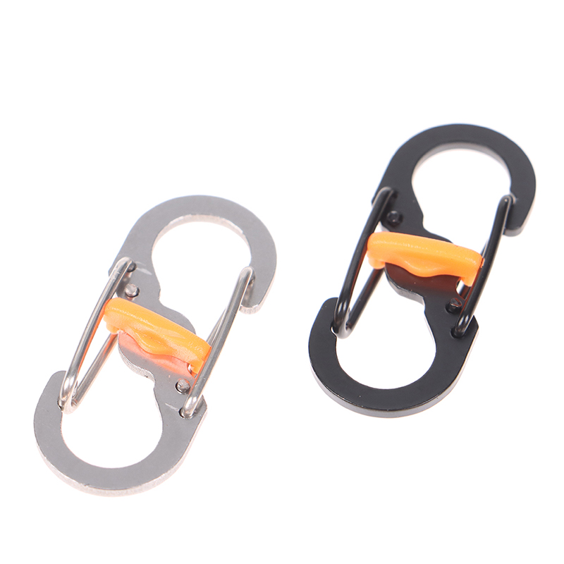 Camping Karabijnhaak Sleutelhanger Met Slot 8 Vormige S Gesp Klimmen Clip Key Clip Gesp Outdoor Camping Tool Karabijnhaak Voor Sleutels