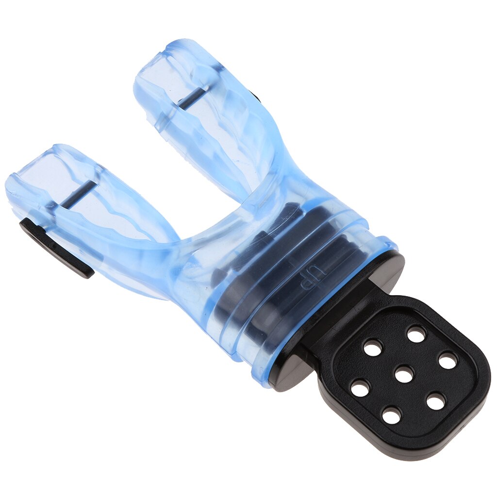 Dykning silikone komfort formbar bid mundstykke med regulator dykning mundstykke: Himmelblå som beskrevet