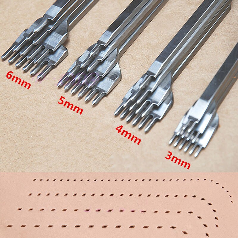 Spacing Chisel 4 Pcs/Set DIY Leather Craft Tool Leather Spacing P... – Grandado