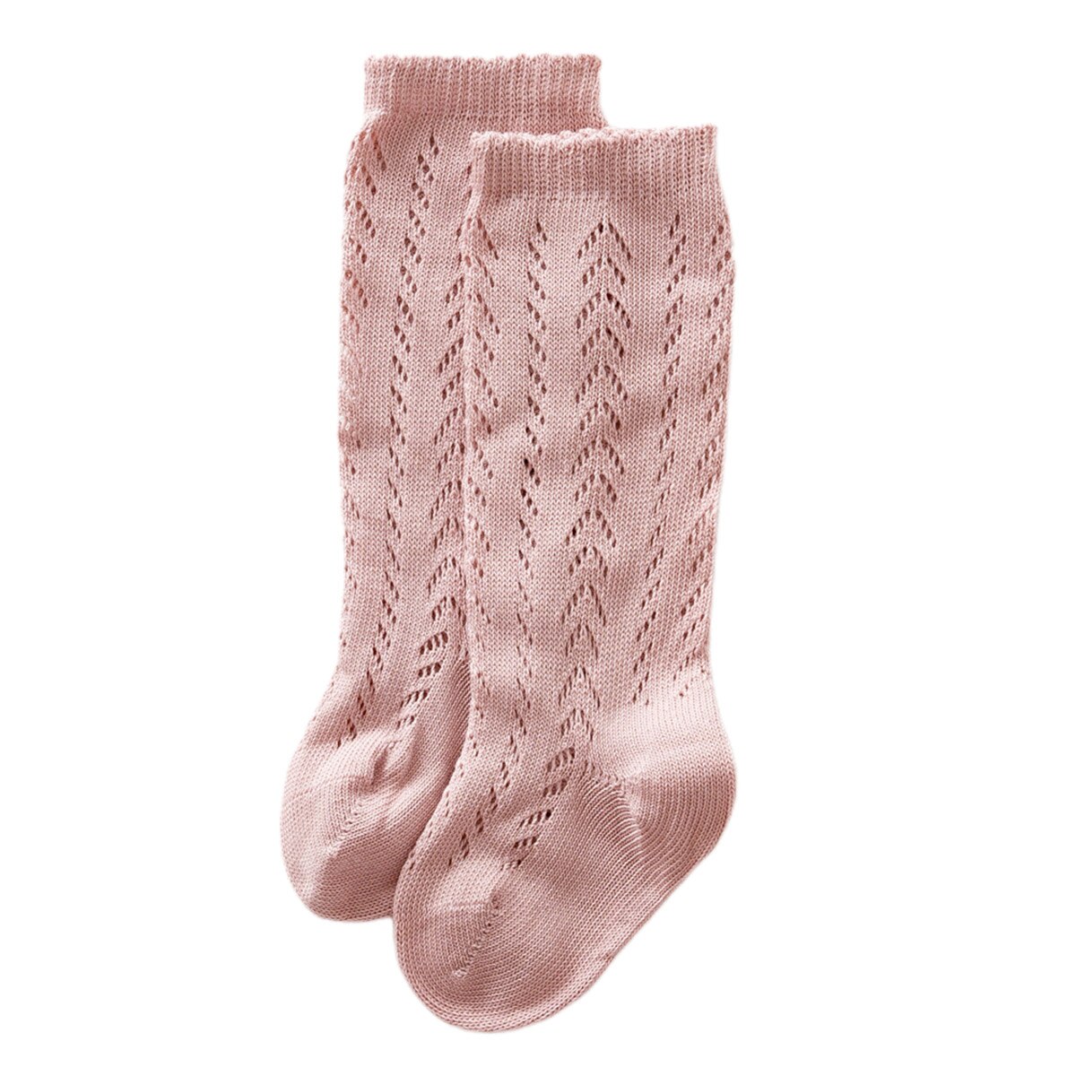 Baby peuter meisjes jongens effen sokken kinderen kind kniekousen beenwarmers mesh ademend antislip zachte sokken 0-3y: Als afbeelding / 12m