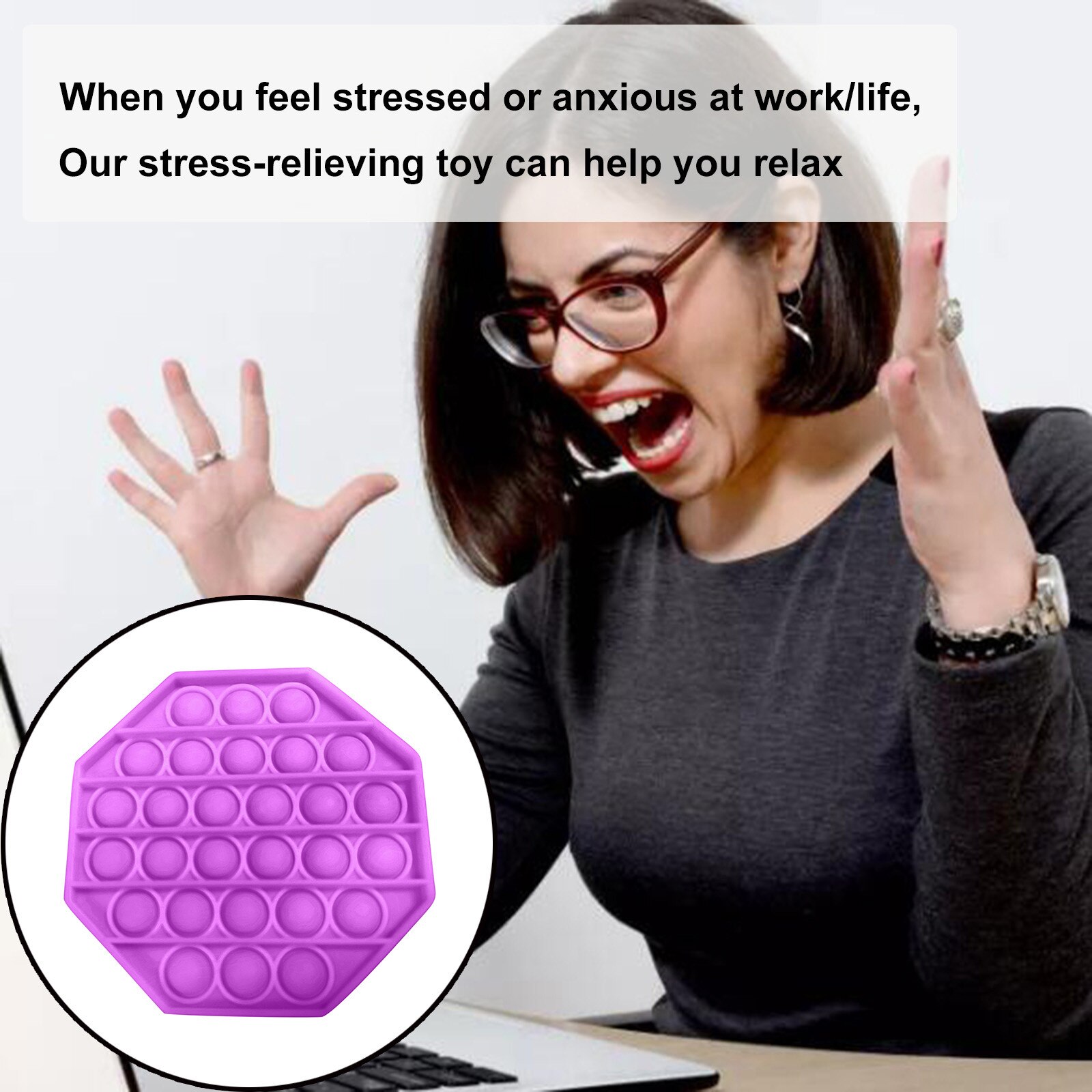 Nuovo spingere Bolla Agitarsi Sensoriale Mitigatore Giocattolo unisex Adulto Autismo Lo fatica giocattolo di Decompressione Regalo Di Natale Juguete de descompresión
