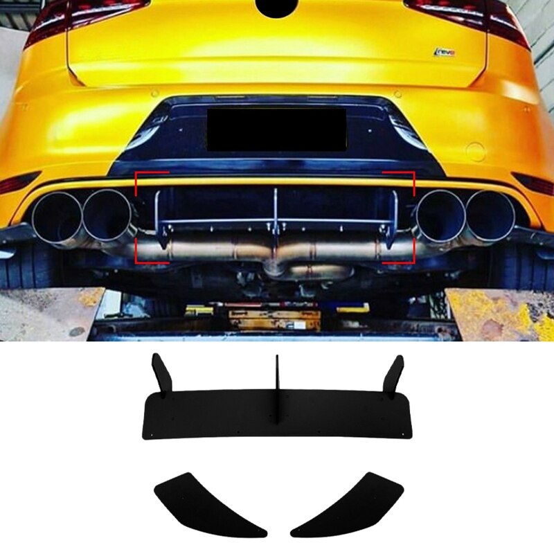 Diff Service Golf R for Golf 7R Golf 7 R Glossy Black Rear Bumper Diff... – Grandado
