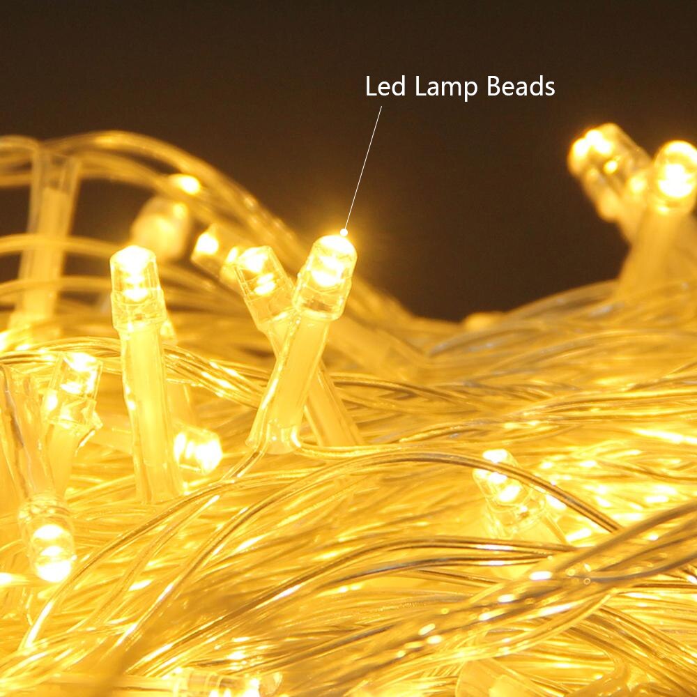 Outdoor christmas lights LED string lights 10M Decoracion fairy Light Lighting Tree Garland