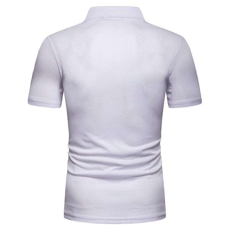summer men's v-neck loose European short-sleeved POLOT shirt youth casual sports polo shirt