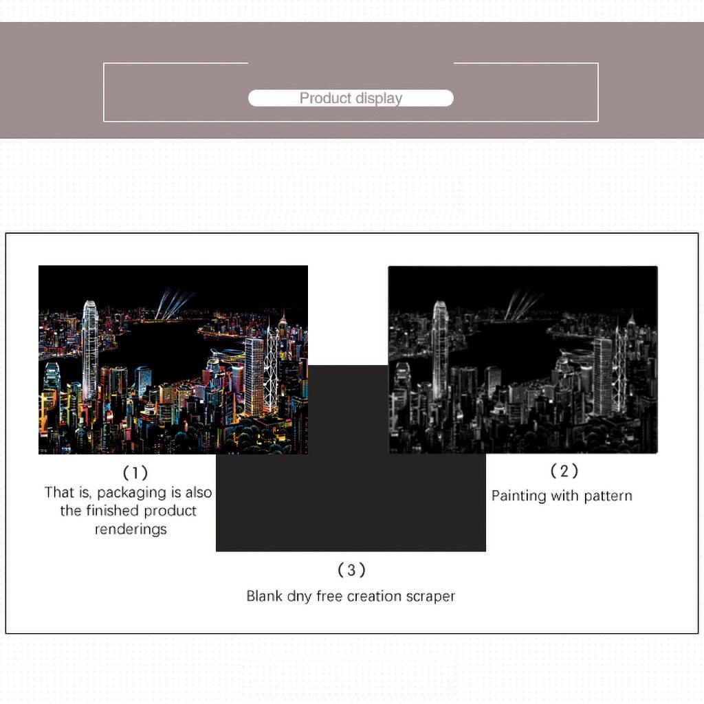 Kids DIY Scratch Paintings Magic Gold Color Scratch It Scratch Art Teen Adult Scratch Card Magic Pictures For Boys Girls