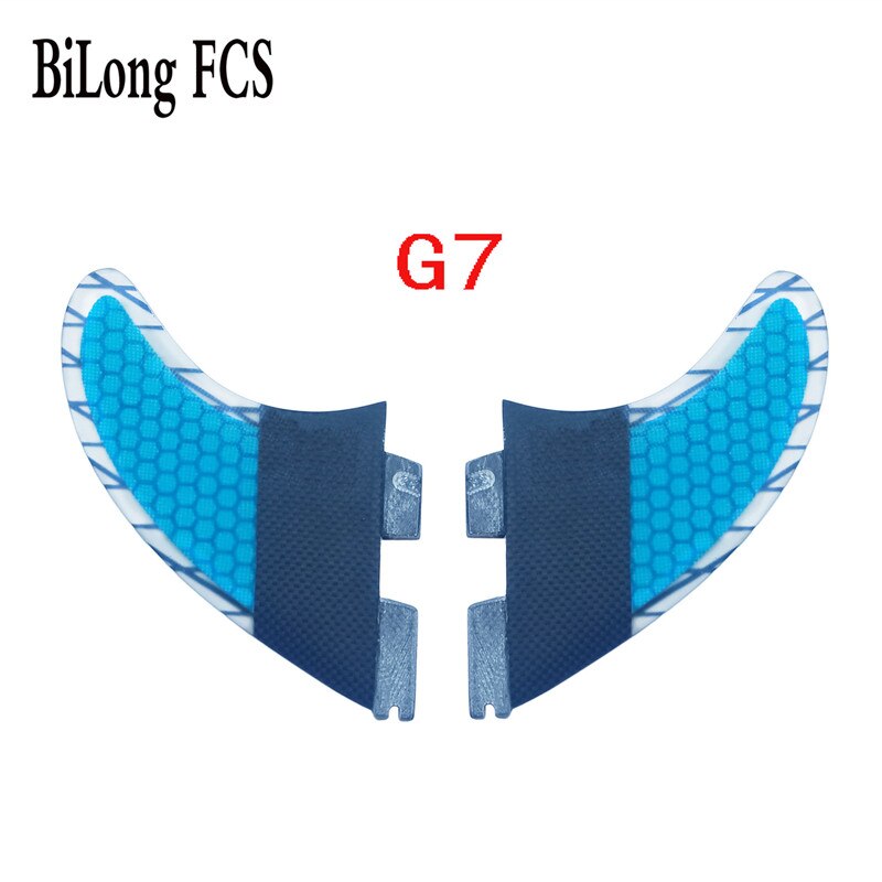 BiLong FCS II-aletas de fibra de carbono para tabla de surf, tamaño G3, G5, G7, Juego de 2 unidades