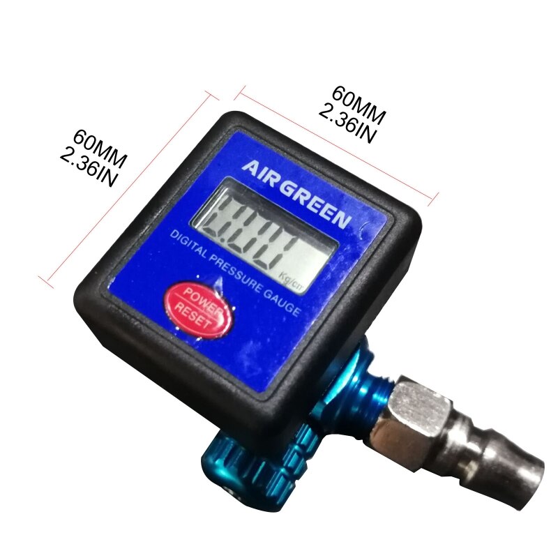 Airbrush Electronic Pressure Regulator LCD Digital Display Air Pressure Gauge