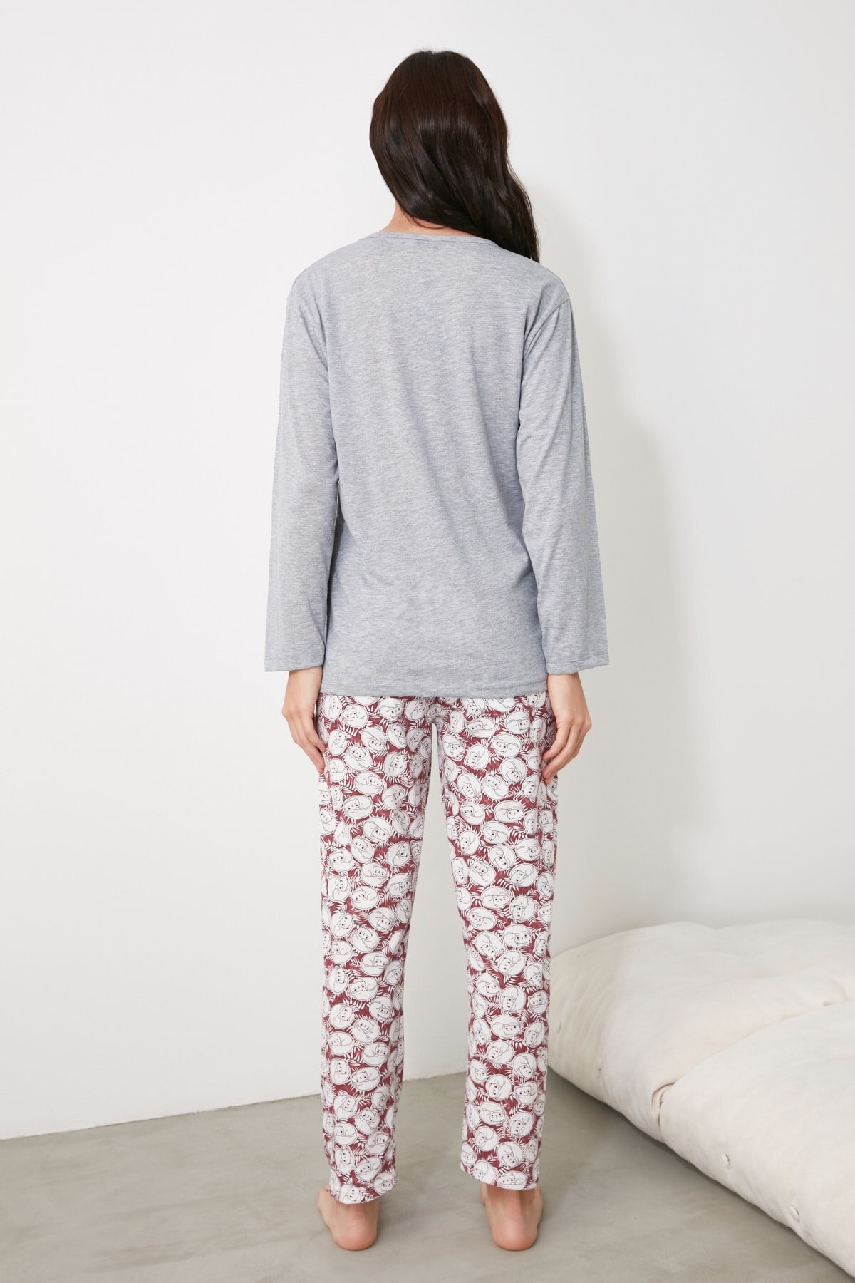 Trendyol Printed Knitted Pajamas Set THMAW21PT0822