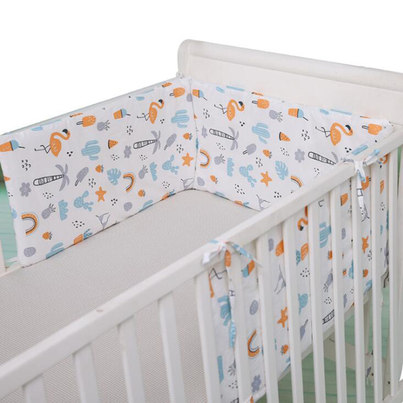 Pasgeborenen Baby Bed Bumpers Cot Wieg Rond Kussen Veiligheid Protector Kinderen Bed Kussens Beddengoed BWZ007