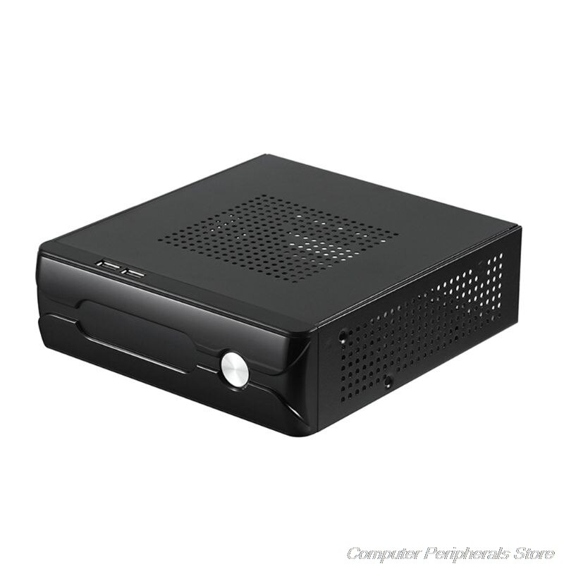 Fonte de alimentação do desktop gaming htpc host gabinete escritório casa 2.0 usb mini itx computador caso prático chassi horizontal j29 21: Default Title