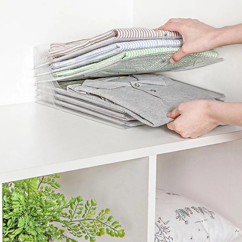 10 Layer Clothes Storage Board Fold Clothing Organizer Shirts Folder Backpack T-shirt Document Closet Drawer Divider Organizer