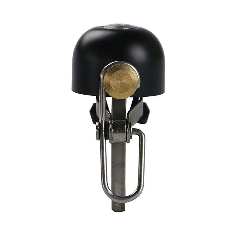 Anillo de cobre Retro para bicicleta, con sonido claro y fuerte, para bicicletas de montaña y carretera, anillo de cobre, bocina de seguridad y alarma: Black