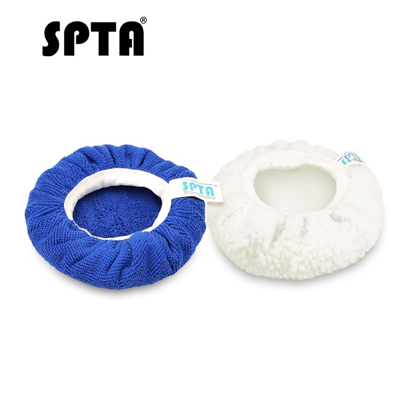 SPTA 7 Inch & 8 Inch Car Polisher Bonnet Max Waxer Bonnet Polishing Pad Sets For Wash 7 Inch & 8 Inch Car Polishers Pack of 5Pcs: 2Pcs Mix Bonnet