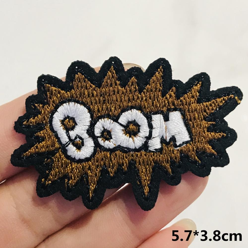 1PCS Embroidery Iron On Applique Sewing Supplies For DIY Apparel Decor Letter Alphabet Patch Fabric Sticker: Red