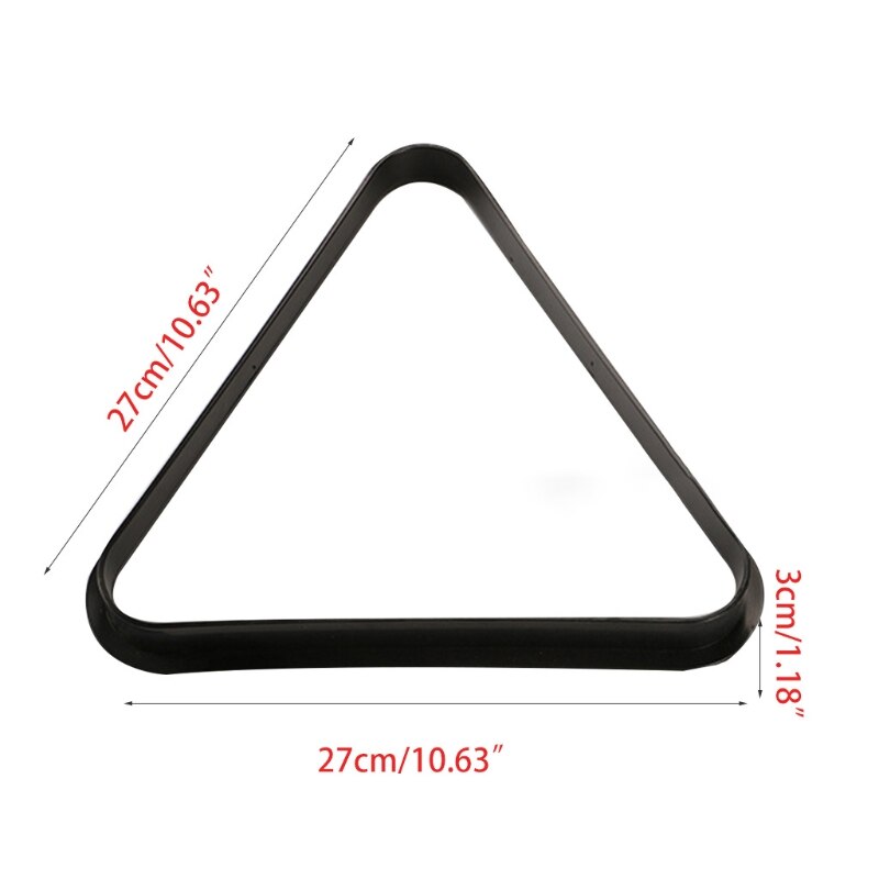 Plastic Triangle Shape English Billiard Balls Organize Sturdy Racks Snooker Game Club Storage Accessory
