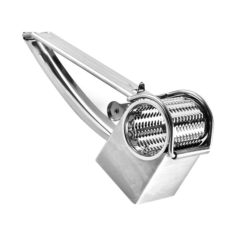 Stainless Steel Rotary Cheese Grater with 1Different Blades Cheese Slicer Chopper Kitchen Tool Cheese Ralador