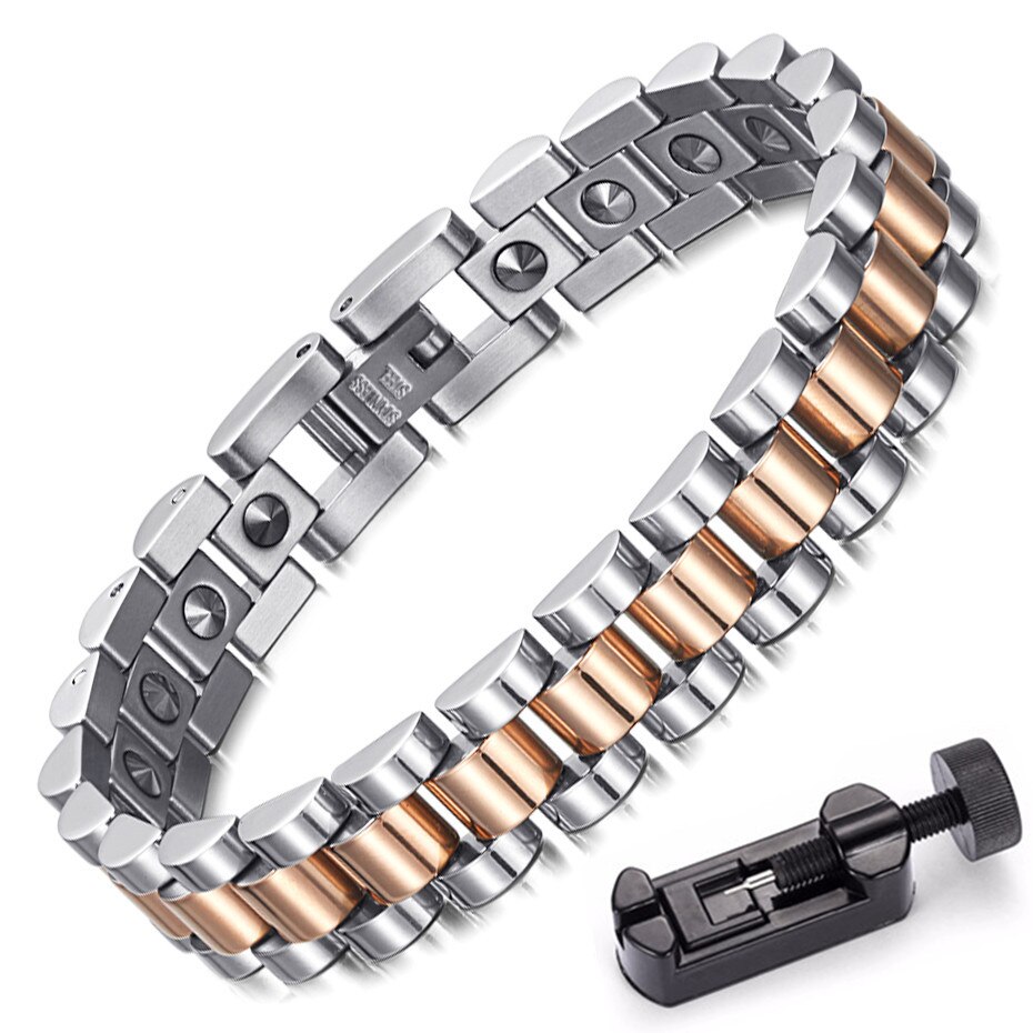 Pure Germanium Armband Voor Vrouwen Korea Populaire Rvs Gezondheid Magnetische Germanium Energie Power Sieraden: RGold w tool