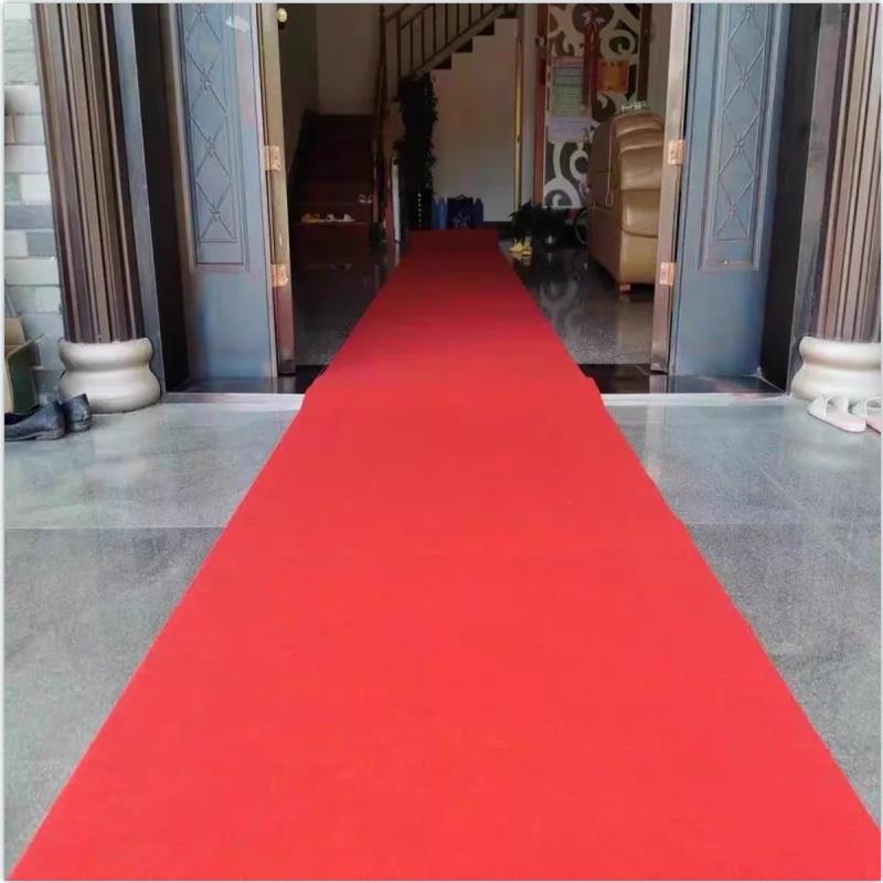 Tapis rouge 3M 5M 8M, couverture de marche, exposition voyage tapis de mariage, allée couloir escaliers intérieur et extérieur, épaisseur Mesa 1.0mm